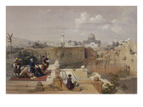 Lithograph from 'The Holy Land  Syria  Idumea  Arabia  Egypt and Nubia'