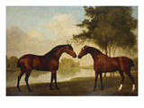 Two Hunters by a Lake