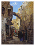 Streetscene in Jerusalem; Strassenscene in Jerusalem