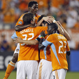 Houston August 21 - Bobby Boswell  Brian Ching  Domninc Oduro and Lovel Palmer
