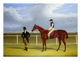 The Hon E Petre's Rowton with W Scott Up  and His Trainer at Doncaster