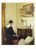 A Mother and a Child in an Interior
