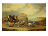 The Exeter-London Royal Mail Passing William Downe's Exeter Wagon