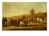 Fishermen Selling their Catch on a Beach