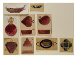 A Collection of Dish Designs of Different Shapes from the House of Carl Faberge