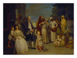 A Group Portrait of Sir Elijah and Lady Impey with their Three Children