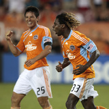 Houston June 26 - Brian Ching and Joseph Ngwenya