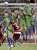 Frisco  TX August 20 - Alvaro Fernandez  Brad Evans  Jair Benitez  Leo Gonzalez and Pat Noonan