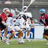 Boston  MA July 8 - Brodie Merrill  Greg Bice and Paul Rabil