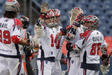 Denver  CO July 30 - Maxx Quinzani  Paul Rabil and Ryan Boyle