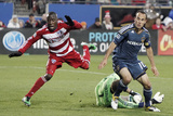 Frisco  TX May 1 - Jair Benitez  Kevin Hartman and Landon Donovan