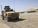 An Oshkosh M-ATV Sits Parked at Camp Leatherneck  Afghanistan