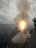 A Tomahawk Missile Launch Aboard USS Preble