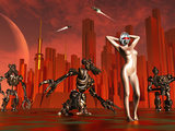 Artist's Concept of a Hot Pinup Pleasure Droid of the Future