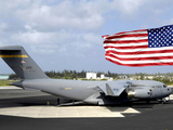 C-17 Globemaster III Sits on the Flightline at Wake Island