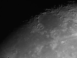 Close-Up Detail View of the Moon