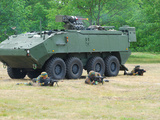 A Belgian Army Piranha IIIC with the Fn Arrows Remote Weapon System Turret