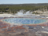 Grand Prismatic Spring  Midway Geyser Basin Geothermal Area  Yellowstone National Park  Wyoming