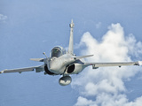 A Dassault Rafale of the French Air Force in Flight over Brazil