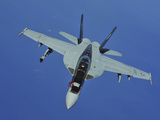 A US Navy F/A-18F Super Hornet in Flight Near Joint Base Pearl Harbor-Hickam  Hawaii