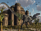 Artist's Concept of a Reptoid Race Whom Co-Existed Alongside the Dinosaurs