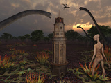 Artist's Concept of a Reptoid Race Whom Co-Existed Alongside the Dinosaurs