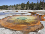 Chromatic Pool Hot Spring  Upper Geyser Basin Geothermal Area  Yellowstone National Park  Wyoming
