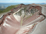Aerial View of Rhyolite Dome Complex  Mount Tarawera Volcano  New Zealand