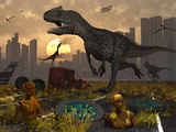 Dinosaurs Run Wild and Robotic Androids Melt into the Highway
