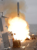 A Tomahawk Missile Launch Aboard USS Sterett