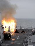 A Tomahawk Missile Launch Aboard USS Sterett
