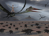 Reptoids Ride on the Backs of Quetzalcoatlus Using Telepathy