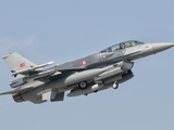 A Turkish-Built F-16 in Flight at the Izmir Air Show in Turkey