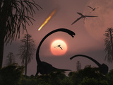 Artist's Concept of the Extinction of Prehistoric Earth