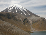 Ngauruhoe Cone and Upper Tama Lake  Tongariro Volcanic Complex  New Zealand