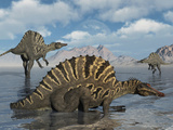 A Group of Spinosaurus