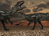 Allosaurus Dinosaurs Stalk their Next Meal