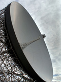 The Lovell Telescope at Jodrell Bank Observatory in Cheshire  England