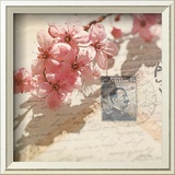 Vintage Letters and Cherry Blossoms