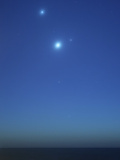 Conjunction of Jupiter  Venus and Mercury