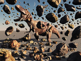 The Powerful T-Rex Shatters its Rock Suit Encasing