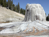 Lone Star Geyser Geyserite Cone  Third Geyser Basin Geothermal Area  Yellowstone National Park