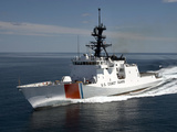 US Coast Guard Cutter Waesche in the Navigates the Gulf of Mexico