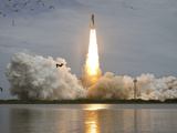 Space Shuttle Atlantis Lifts Off from the Kennedy Space Center  Florida