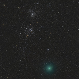 Comet Hartley 2 and the Double Cluster