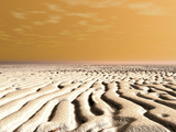A Spring Sunrise over the Surface of Mars' South Pole