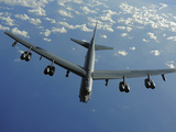 A US Air Force B-52 Stratofortress Flies a Mission over the Pacific Ocean