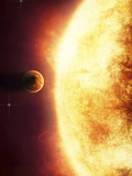 A Growing Sun About to Burn a Nearby Planet