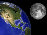 Artist's Concept of the Earth and its Moon