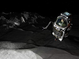 Two Manned Maneuvering Vehicles Explore the Airless  Microgravity Environment of a Small Asteroid